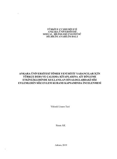 Yüksek Lisans Tezi
